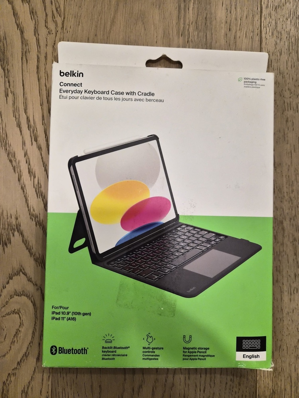 Belkin Bluetooth Keyboard Case with Cradle for iPad 11”/10.9” (Gen 10), Open Box